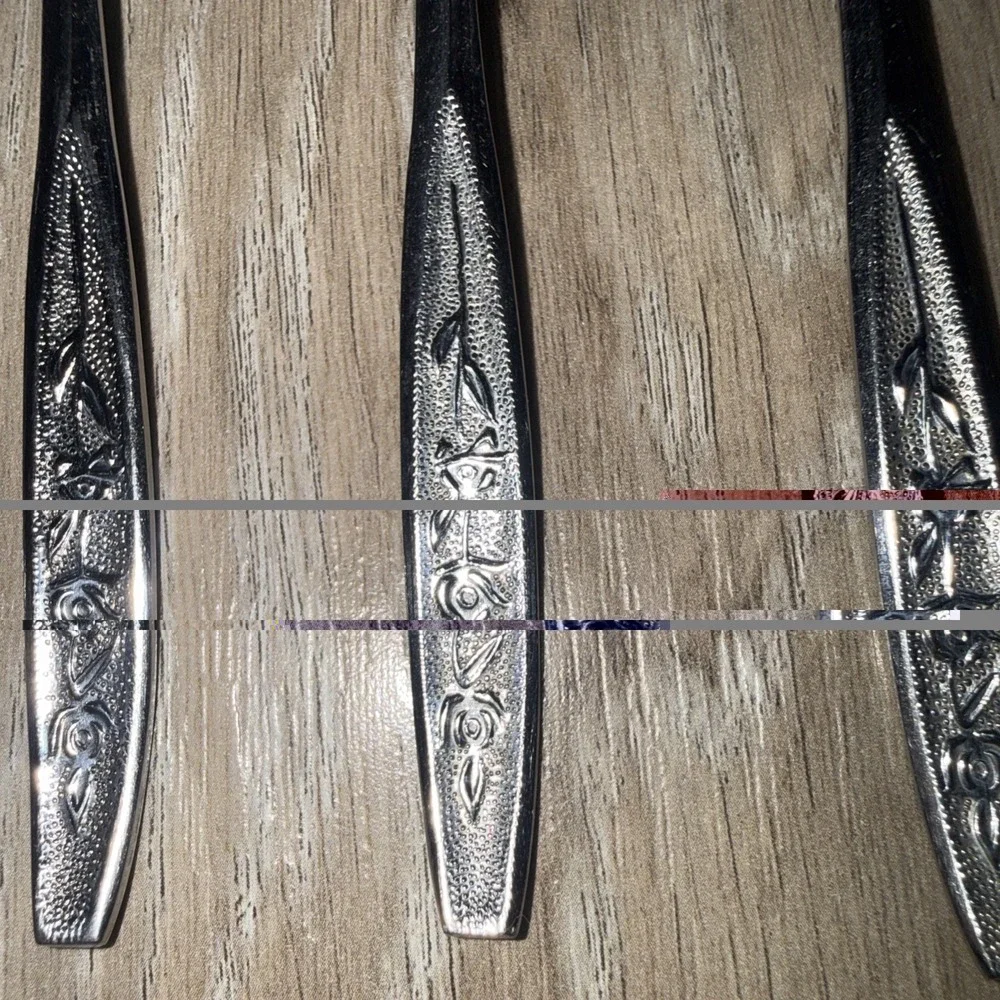 Ekco Rose Cotillion Stainless Flatware Teaspoons 5 pcs  Eterna Taiwan